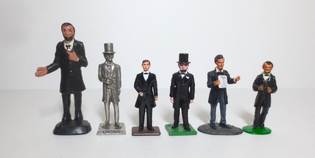 Various Makers Abe Lincoln Assortment: 6 pieces. Very good condition.