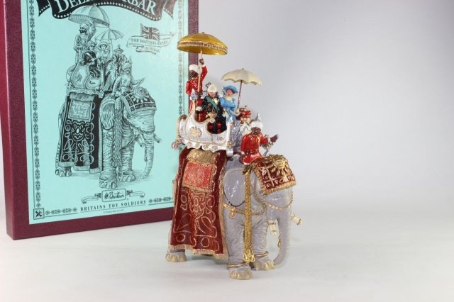 W Britain #8848 The 1903 Dehli Durbar: Duke And Duchess of Connaught Near Mint With Box 9 Pieces
