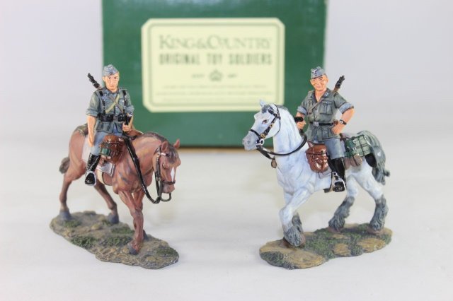King And Country G305A&B G307A&B German Cavalry: Near Mint With Good Box 2 Pieces