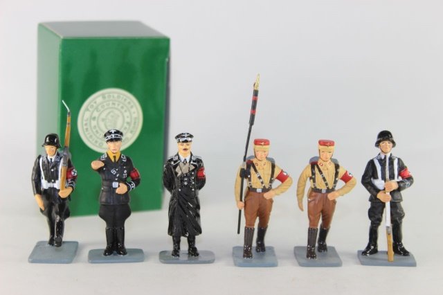 King And Country LAH 2A 7B 10 13 14 18A Waffen: Rifle/ Saluting/ General/ With Flag/Marching Near Mint With Very Good Box 6 Pieces