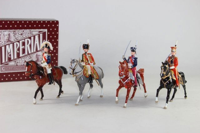 Imperial #94 #96 #104 #106 Napoleonic Wars: 1st Empire. Soult Marshal of France/ Prince Eugene De Beauharnais/Prince Poniatowski/Edouard Colbert Near Mint With Box 4 Pieces