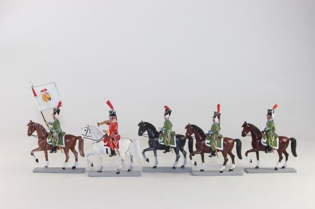 Sanquez SP Cavalry: Some Bent Plumes No Box 5 Pieces Condition Excellent