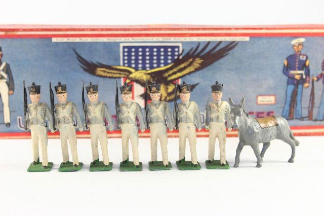 Johillco #162 West Point Cadets: With Mascot Very Good with Box 8 Pieces