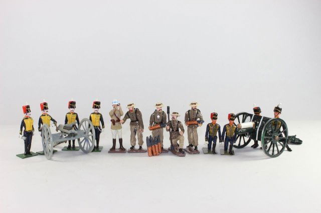 King Cast BA3, Nate Fogt, Fusilier Miniatures: Naval Gun Crew Boer War 1900, 1 Excellent with Box 16 Pieces
