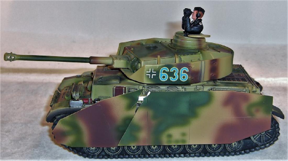 Britains WWI Panzer IV Tank: #17460 Panzer IV Tank #636; 1 side skirt piece broken off, other side skirt completely detached; good in packing box