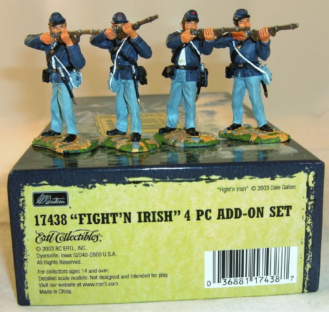 Britains American Civil War Irish: #17438 "Fight 'N Irish" 4 piece Add On Set; 4 figures; excellent in excellent box