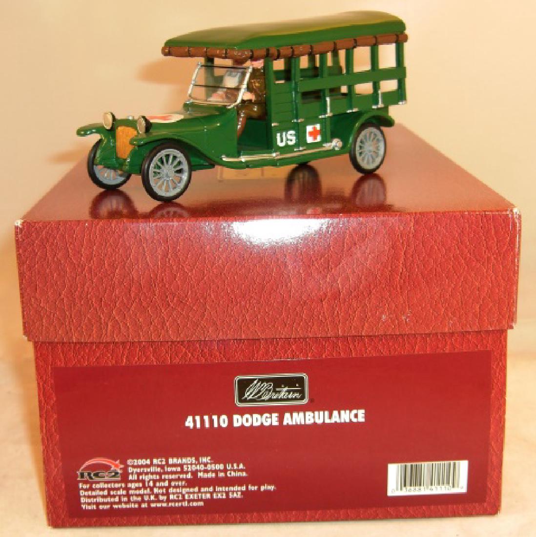 Britains Dodge Ambulance: #41110; 1 piece (driver & nurse fixed in cab); excellent in excellent box