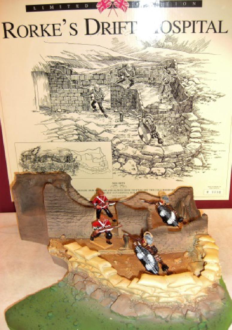 Britains Rourke's Drift Hospital: #00143 Limited Edition (#0836 of 2000); 4 figures plus base; with packing box; excellent in excellent box