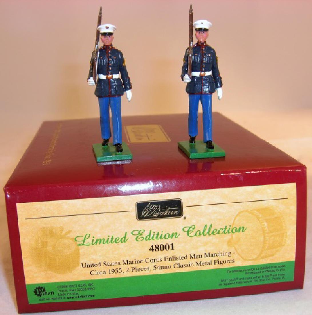 Britains Limited Edition Collection: #48001 United States Marine Corps Enlisted Men Marching Circa 1953; 2 figures; excellent in excellent box