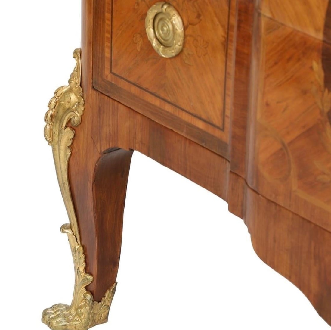 French Transitional Bronze Ormolu Commode - 11