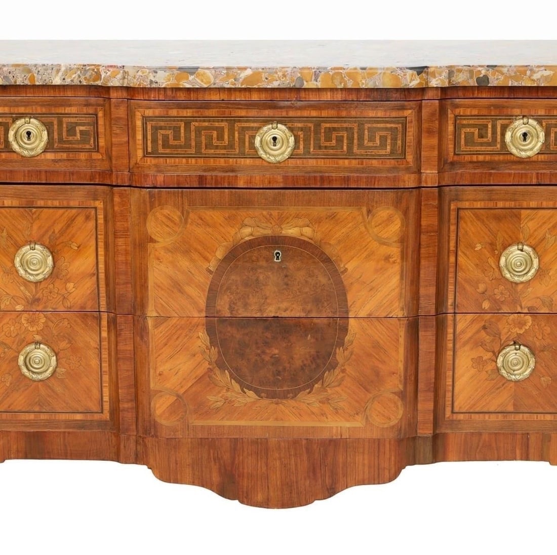 French Transitional Bronze Ormolu Commode - 2
