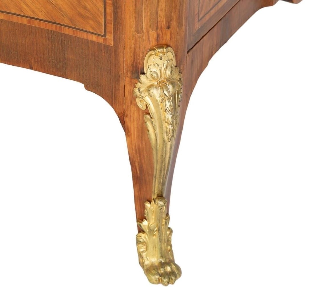 French Transitional Bronze Ormolu Commode - 6