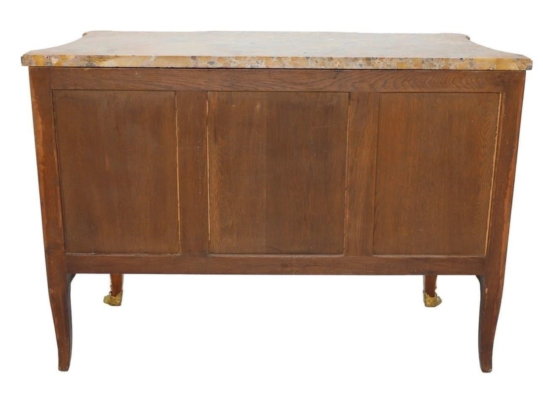French Transitional Bronze Ormolu Commode - 7