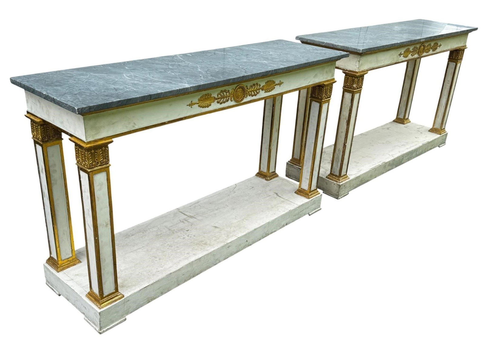 Ex Christies Pair German Neoclassical Consoles (1 of 19)