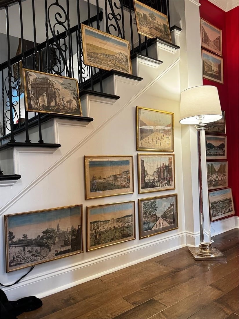 Set of 12 hand colored 18th century engravings (1 of 20)