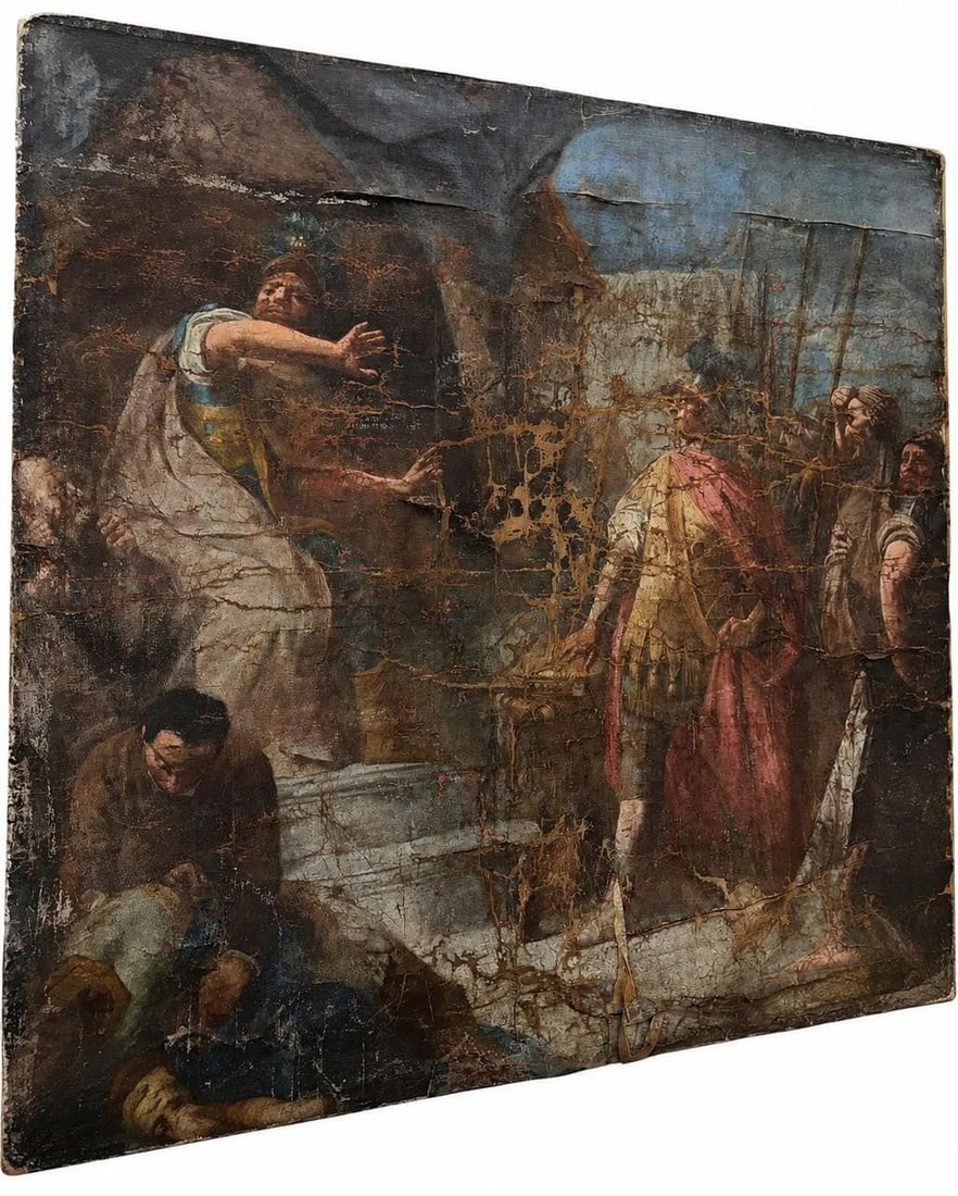 Monumental 17th c. French School Painting Mural (1 of 18)