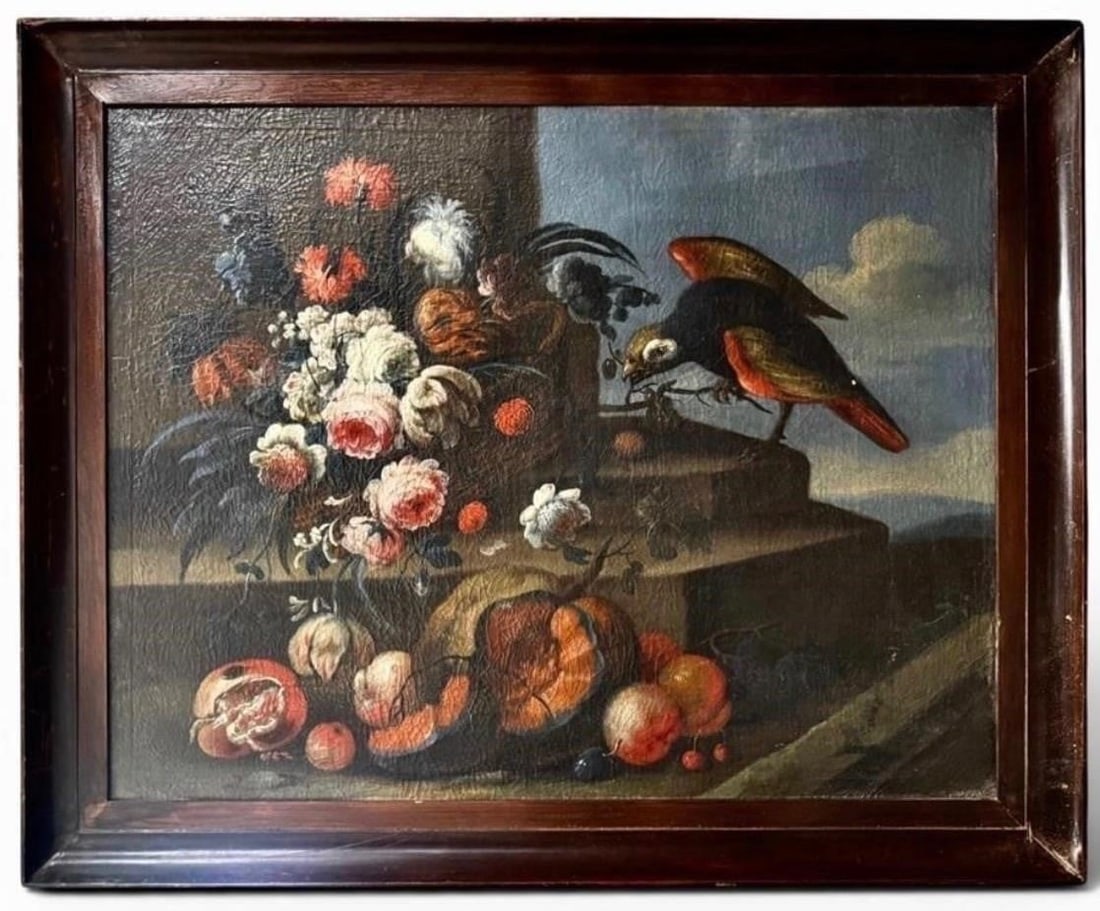 Italian Follower Bartolommeo Ligozzi (1620-1695): Italian school, 18th / 19th century, follower of Bartolommeo Ligozzi (1620-1695)41.5"W x 33.5"H Good condition with age related wear, and minor restoration / relined. Presents well