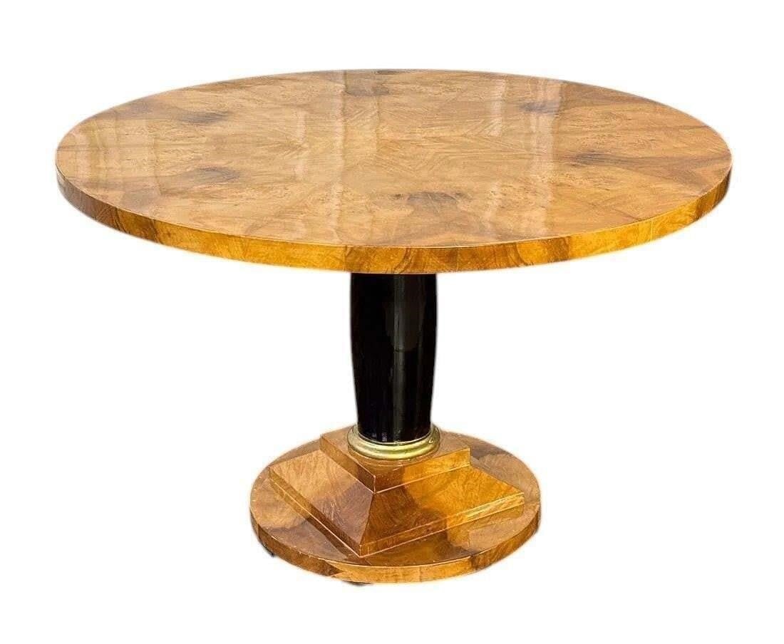 Continental Biedermeier style Walnut Center Table (1 of 5)