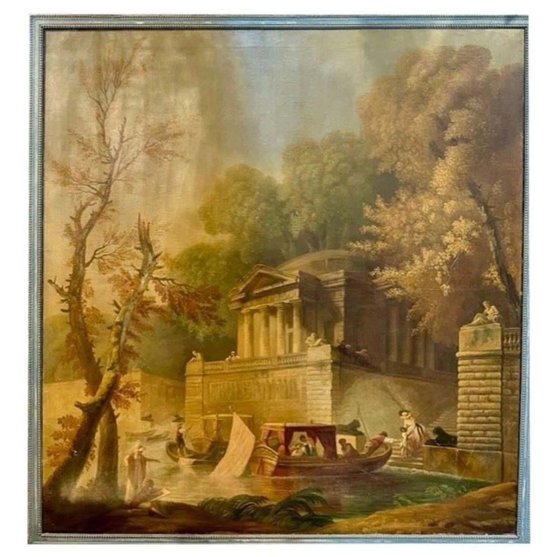 Large 19th c.Dutch Oil On Canvas (1 of 3)
