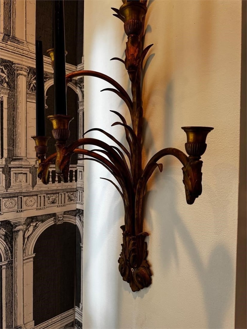Pair Gilt Bronze NapoleÃ³n III Eagle Sconces - 13