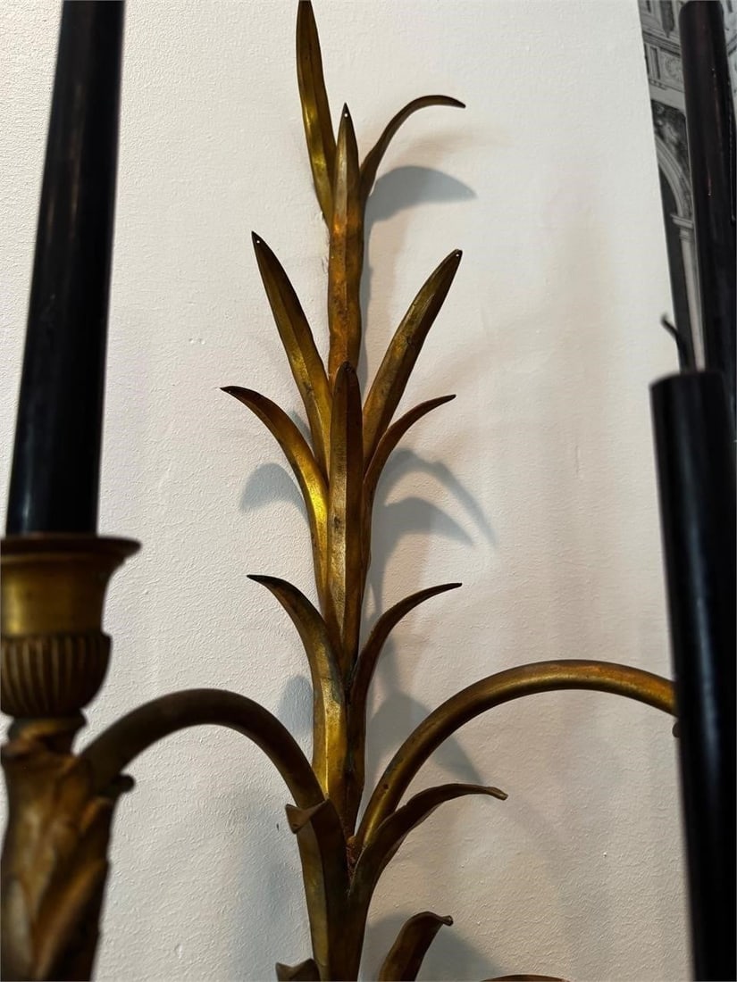 Pair Gilt Bronze NapoleÃ³n III Eagle Sconces - 4