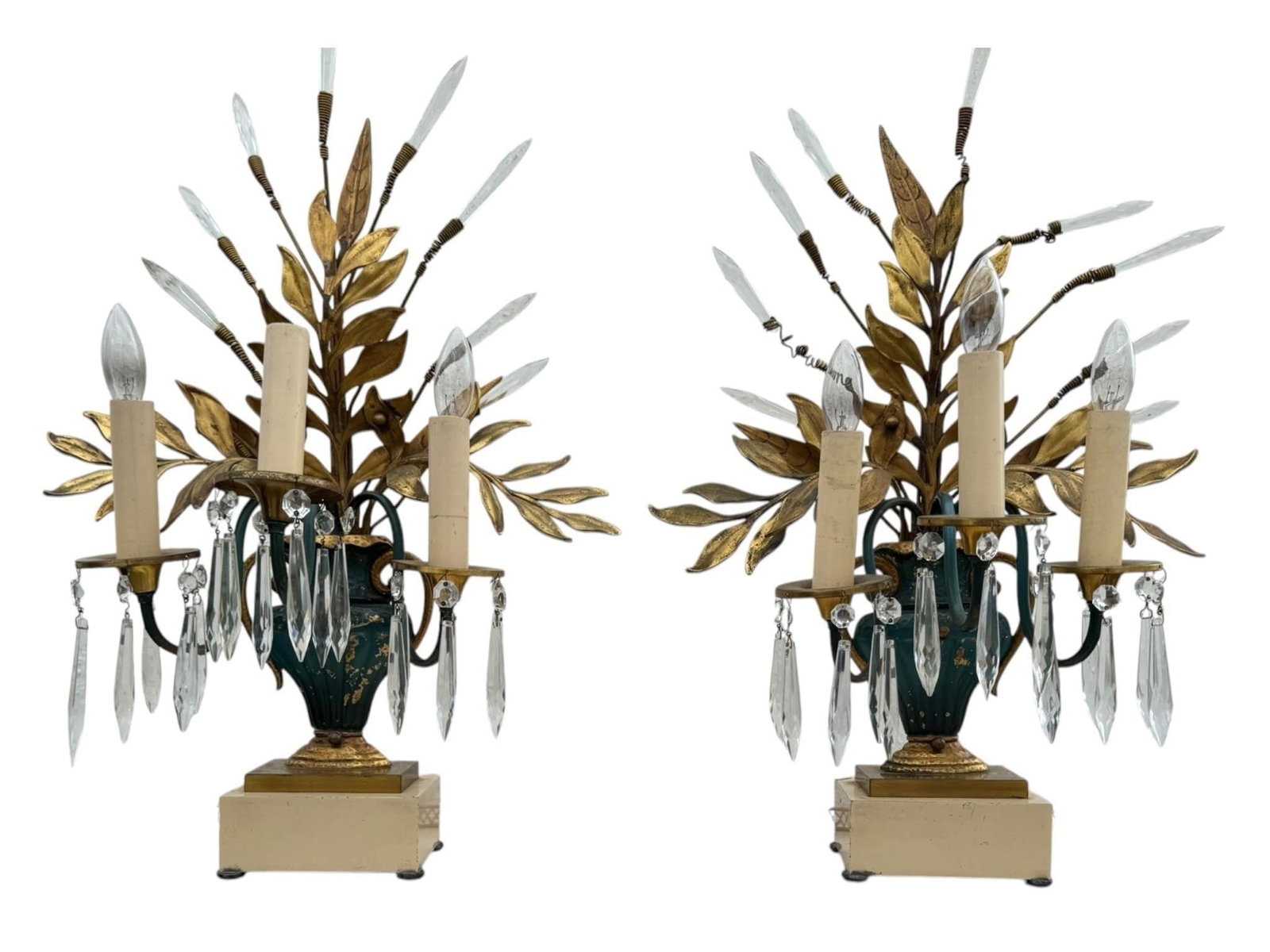 Pair of Tole Girandoles attr. Maison Jansen (1 of 11)
