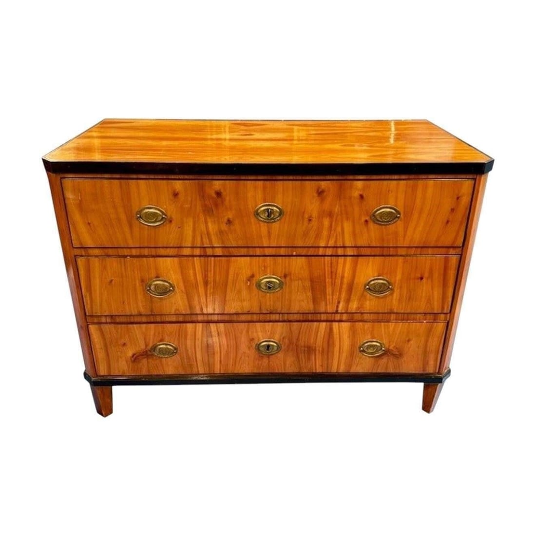 19th c. German Biedermeir Walnut Commode (1 of 3)