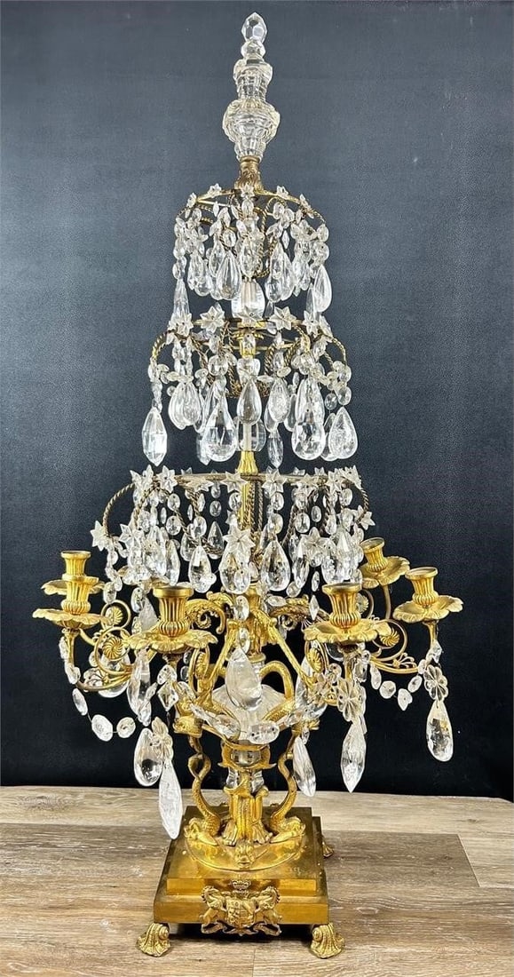 Russian 18th century Rock Crystal Girandole (1 of 20)