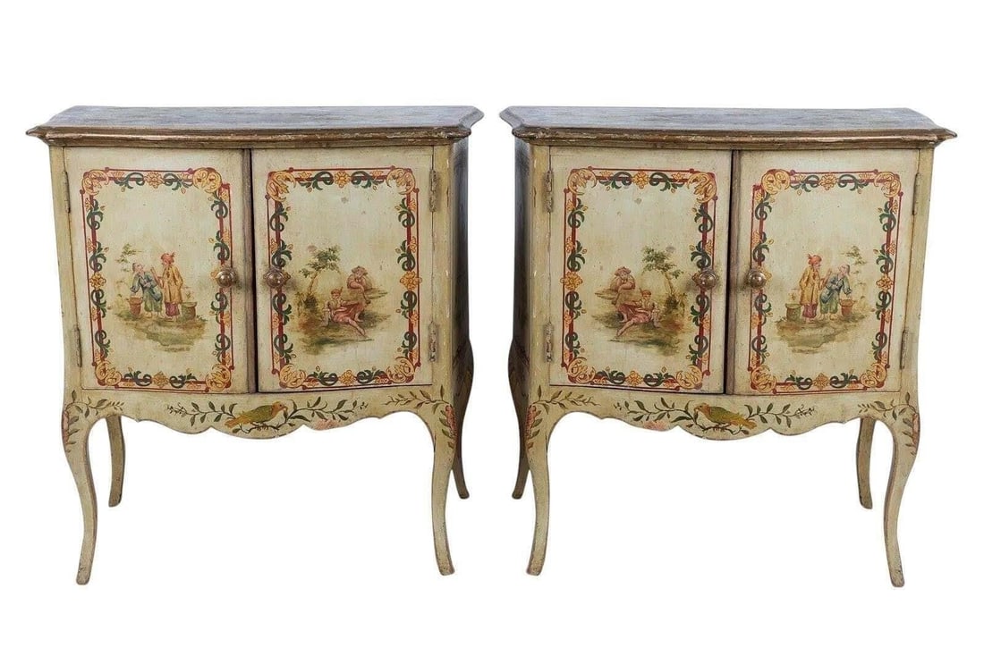 Pair of Italian Chinoiserie Side Tables (1 of 4)