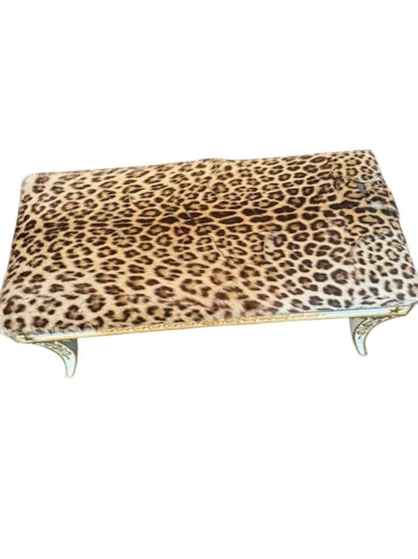 Italian Neo-classical Leopard Bench - 4