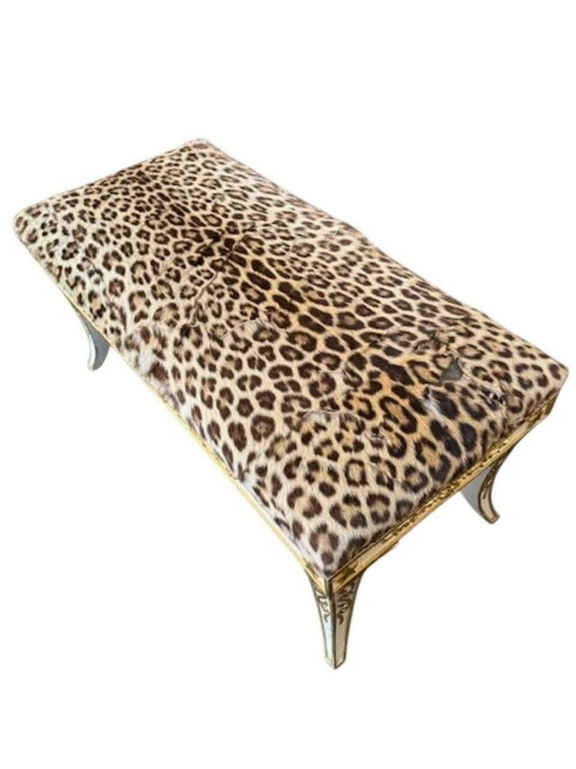 Italian Neo-classical Leopard Bench - 5