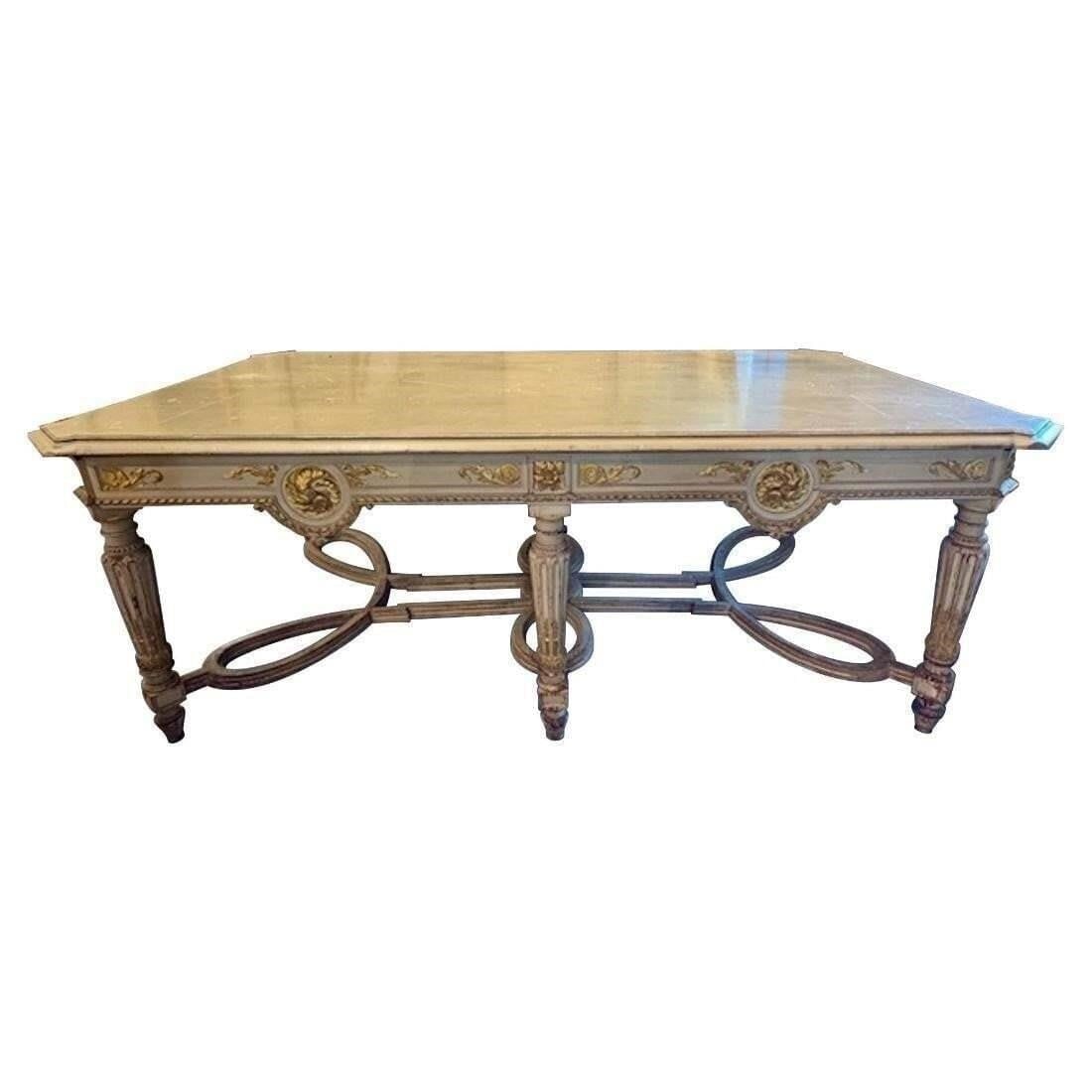 19th c. French Louis XVI Style Center Table (1 of 1)