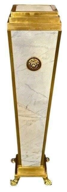 Jansen Manner Marble and Bronze Pedestal (1 of 4)