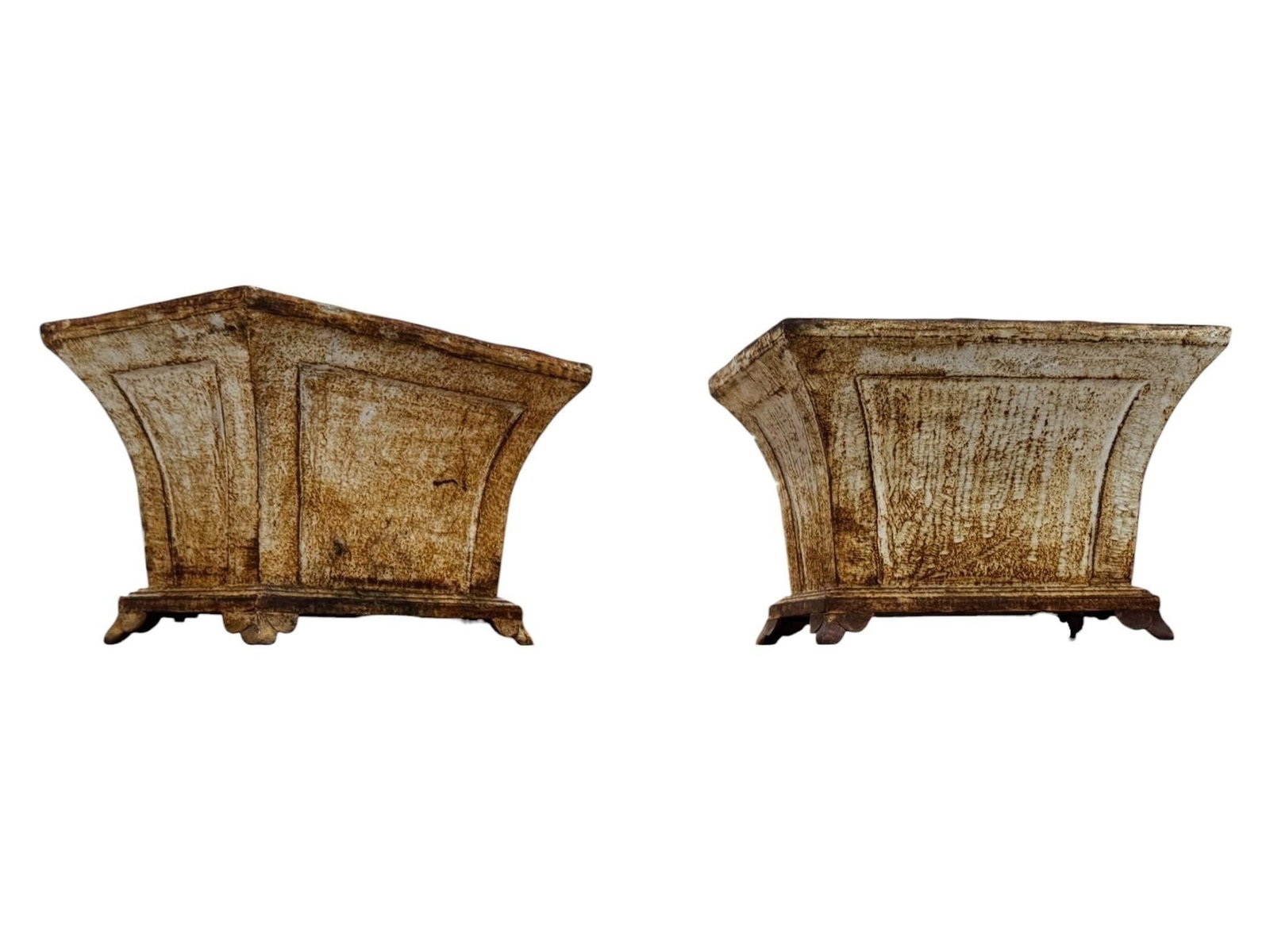 19th c. French Cast Iron Pagoda Form Jardinieres (1 of 9)