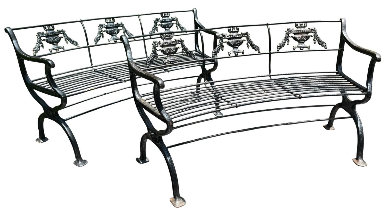 Pair Cast Iron Benches Karl Friedrich Schinkel (1 of 10)