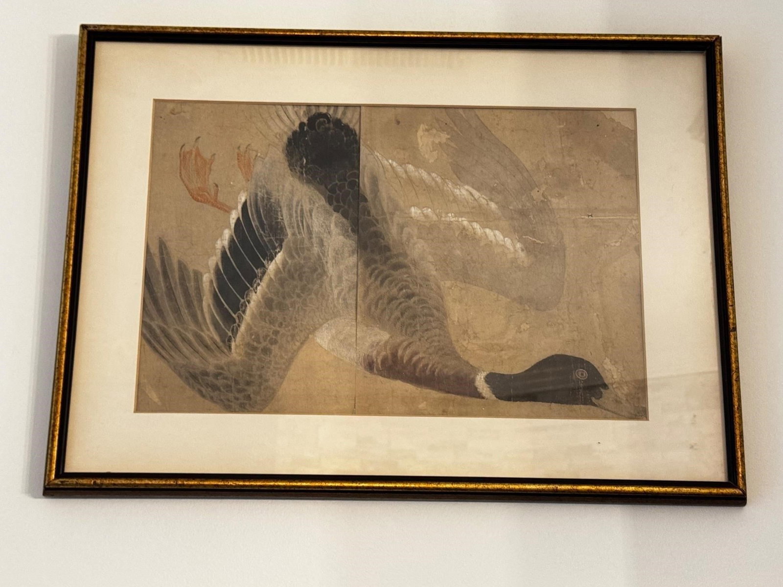 Momoyama period watercolor on paper 17th c. (1 of 4)