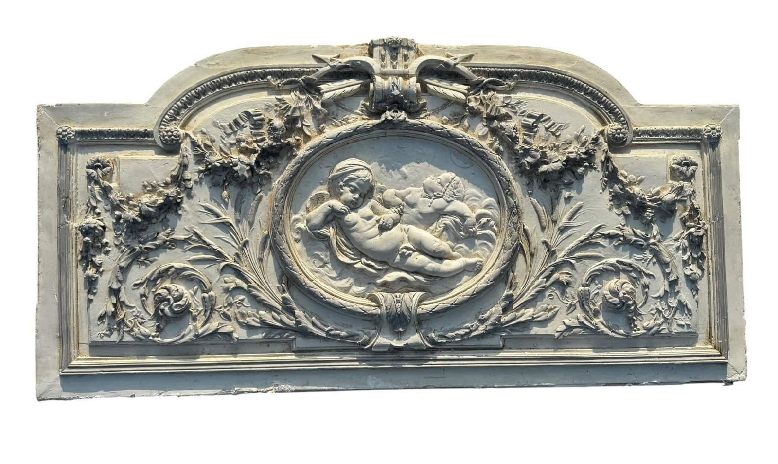 Antique Neoclassical Style Plaster Relief Panel (1 of 7)