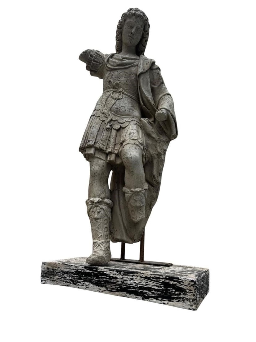 Vintage Reniassance style St Michael sculpture (1 of 8)