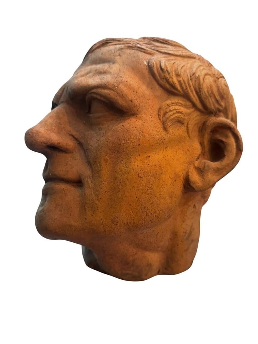 Antique Terracotta Philosopher Bust (1 of 8)