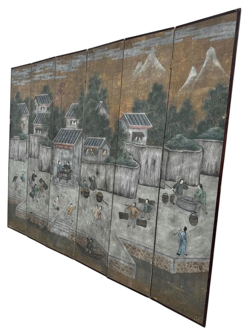 Chinese Wallpaper Screen 6 panel (1 of 11)