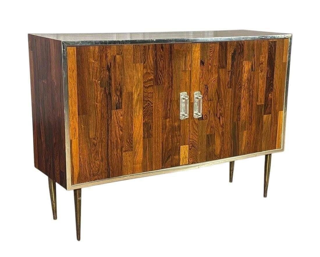 MCM Patchwork Oak Side Cabinet (1 of 5)