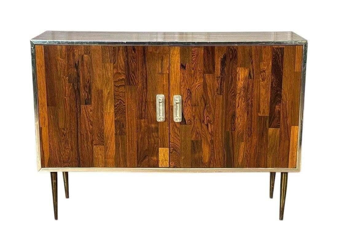 MCM Patchwork Oak Side Cabinet - 2