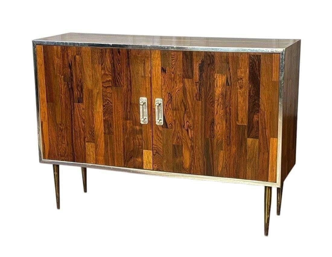 MCM Patchwork Oak Side Cabinet - 3