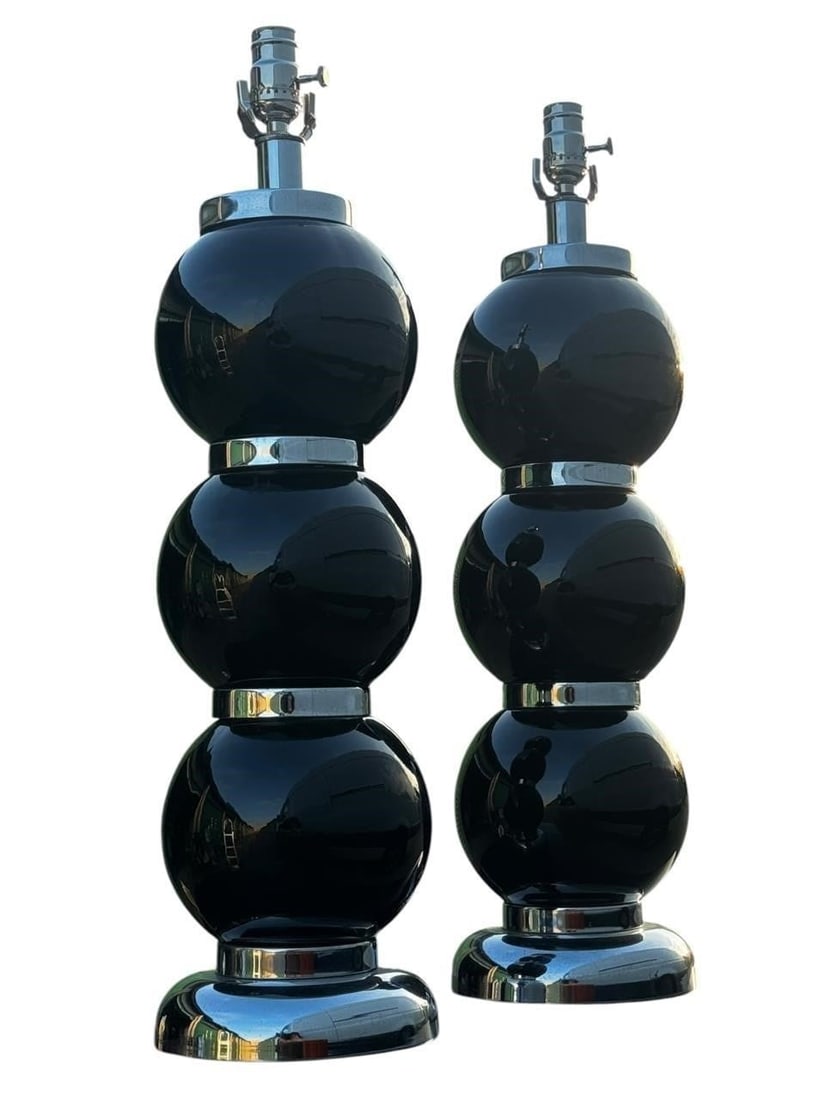 George Kovacs 1970's Chrome Ball Lamps (1 of 3)