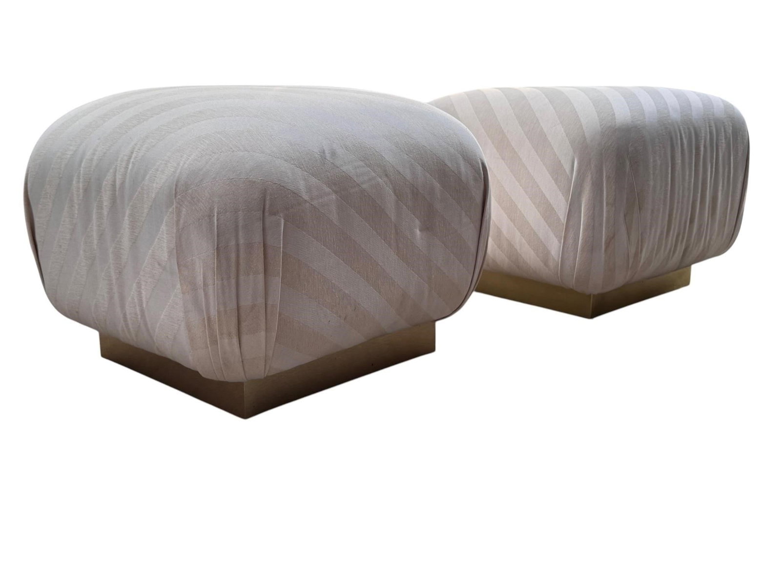 Karl Springer Soufle Style Pouf Ottomans (1 of 5)
