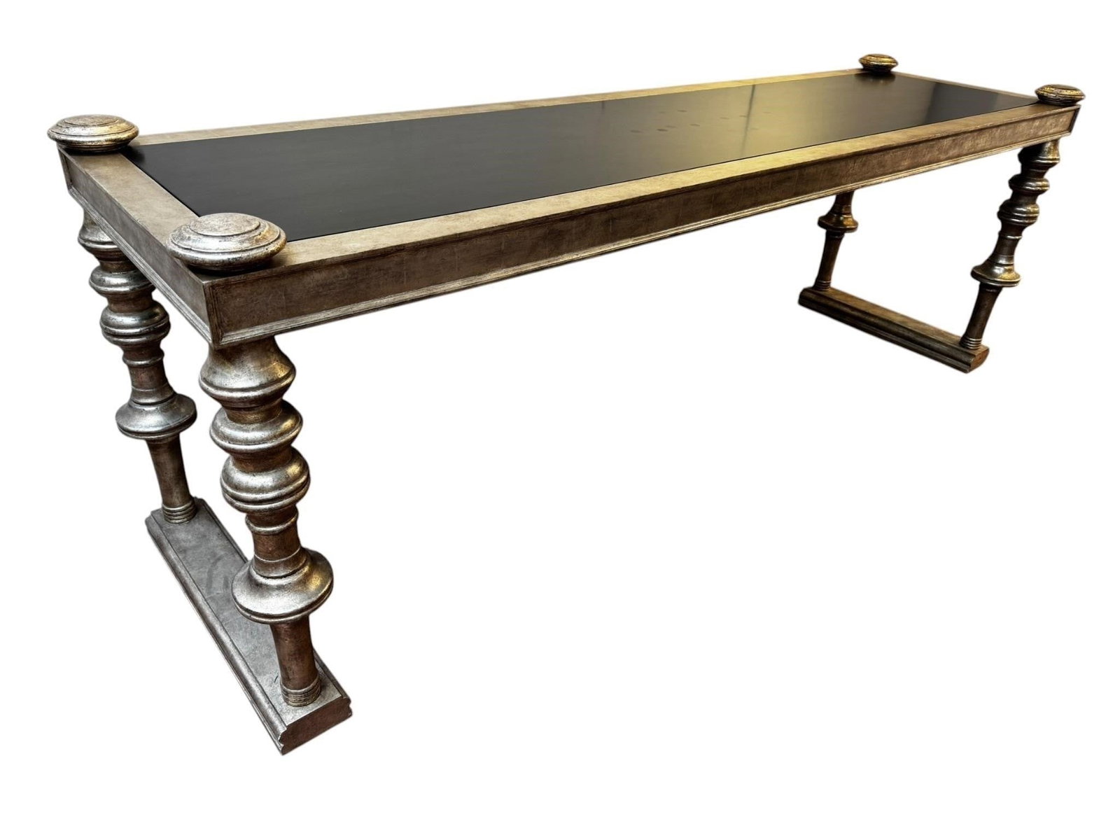Quatrain Fournier Silver Leaf Pompeiian Console (1 of 10)