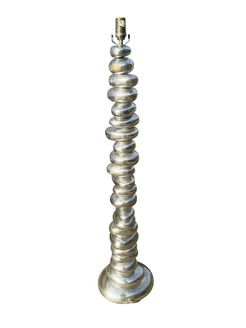 Michael Aram sculptural Chrome Floor Lamp (1 of 7)