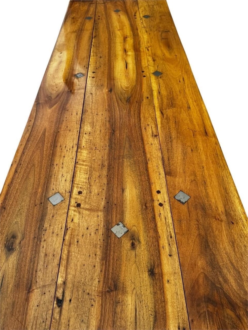 Designer Refectory Solid Hardwood Dining Table - 5