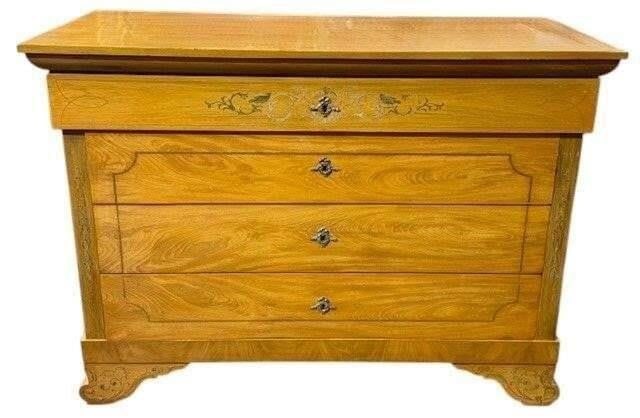 19th c. French Charles X Commode: This lot is located in Dallas, TX May have age appropriate wear consistent with use such as marks on the finish, scratches, scuffs etc. Please review photos carefully and ask questions prior to biddin