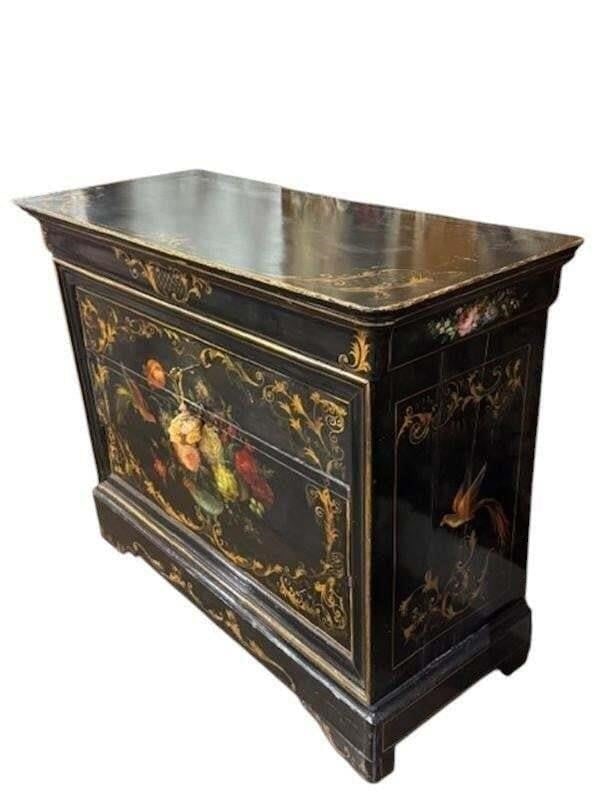 19th c. Painted Louis Philippe Commode - 5
